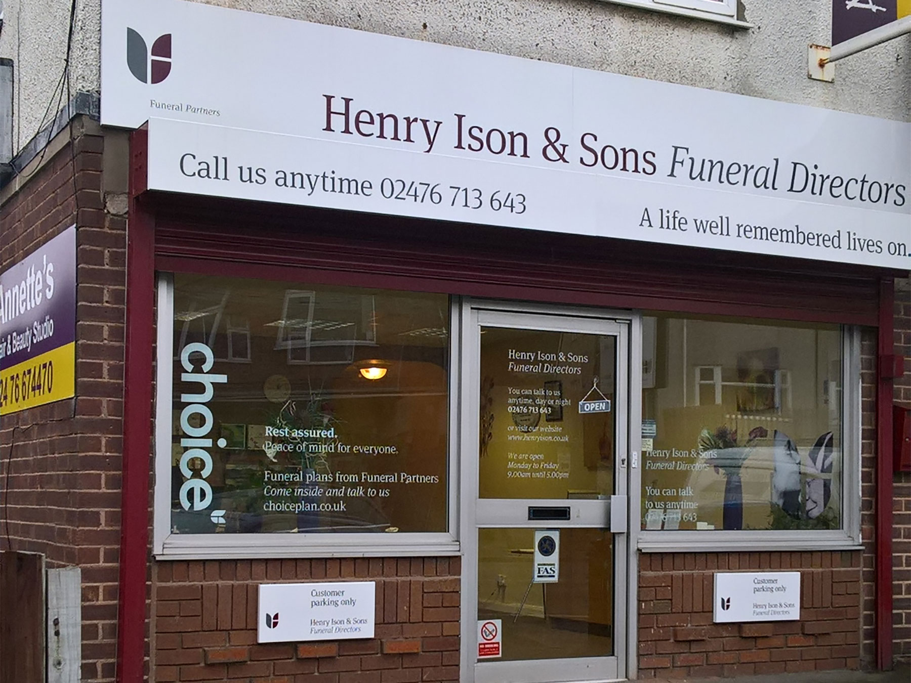 Henry Ison & Sons Funeral Directors Coventry, Kenilworth and