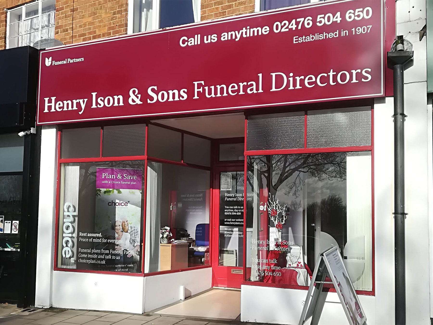 Daventry Road, Coventry Henry Ison & Sons Funeral Directors